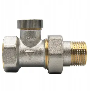 Angle shut-off valve Varioterm GW1/2 x GZ1/2 straight — 1/2" connections