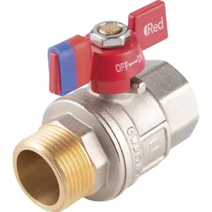 Ball valve with union and butterfly handle FERRO R023407019 3/4"