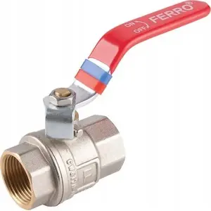 Кран шаровой FERRO KFP3 для воды с ручкой, 1" внутренняя–внутренняя, серия F-POWER