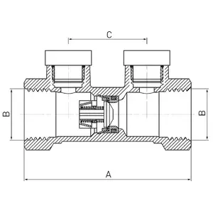 Обратный клапан защиты от обратного потока FERRO EA 6/4" ZZA05 (Zawór antyskażeniowy)