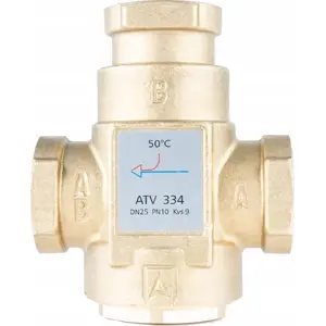 Temperature balancing valve Afriso ATV 334 DN25 Rp1" kvs 9 50°C