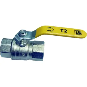 Ball valve FERRO KG1 gas 1/2" threaded female-to-female
