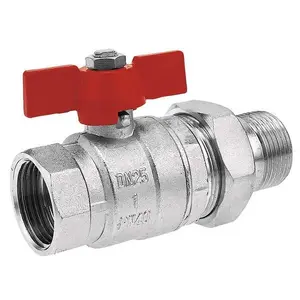 Шаровой кран FERRO KS3 1" с накидной/ввинчиваемой резьбой