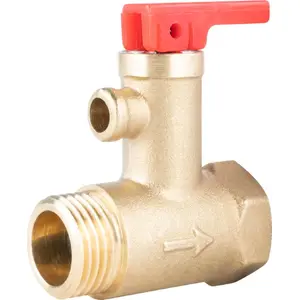 Safety valve for electric water heaters Afriso AF4, 6.7 bar, connection G1/2 x Rp1/2 (S)A