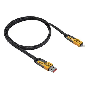 USB cable Akyga AK-USB-57 — USB 2.0, 1 m, USB‑C to USB‑C/Lightning, multicolour