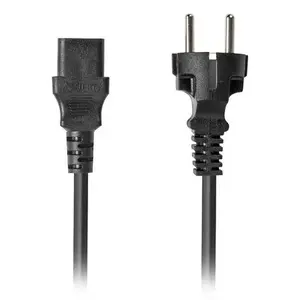 Power cable LANBERG CA-C13C-15CC-0018-BK — 1.8 m, C13 coupler to CEE7/7, black