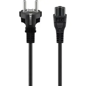 Power cable GOOBAY 57846 — 1 m, Power plug type F to IEC C7, H05VV-F3G