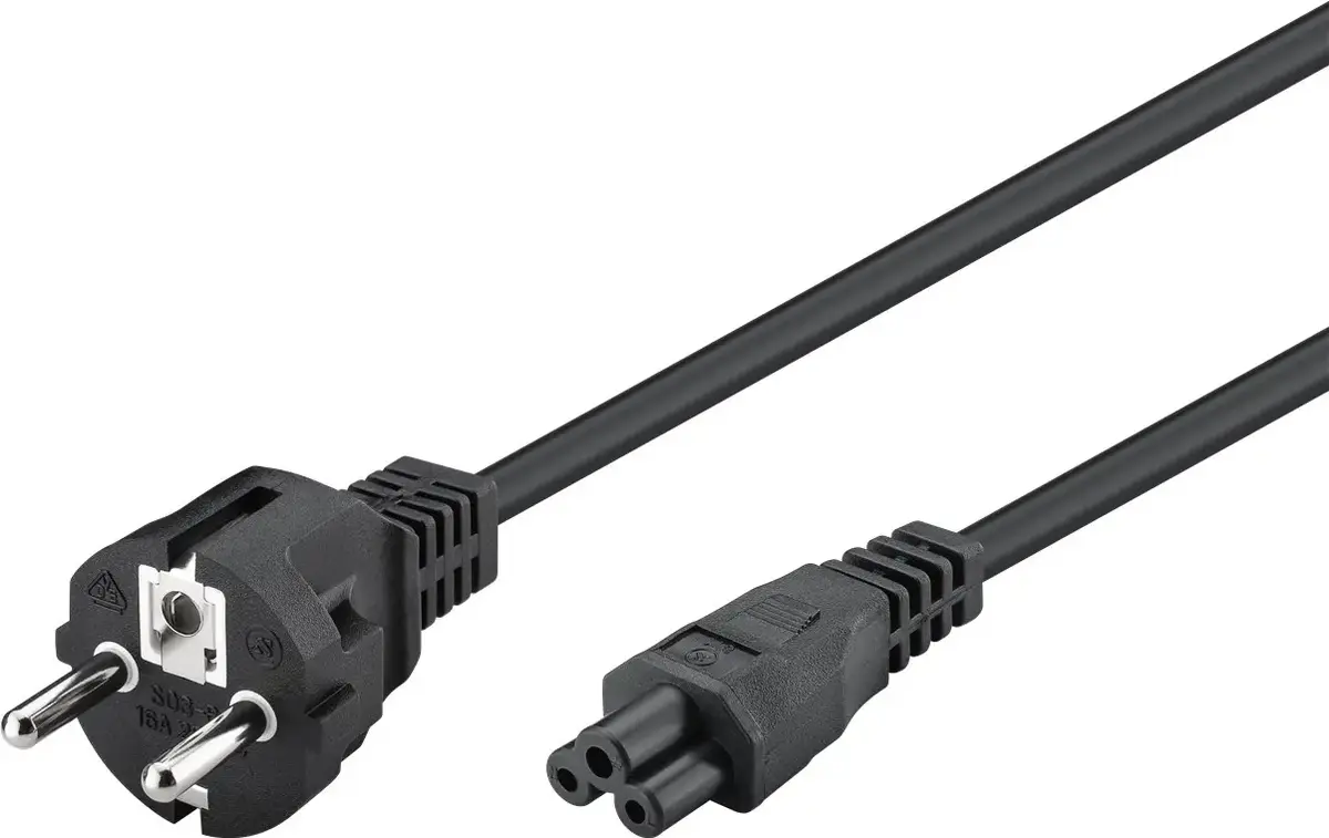 Сетевой кабель GOOBAY 57846 — 1 м, F на IEC C7 Photo 2