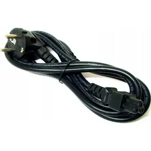 Power cable Logo 230V CEE7 (plug) to C5, 2 m, VDE approved, black