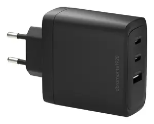 AC Indoor Charger d bramante re-charge IT CI10EUBL7230 – 2× USB-C 100W, 1× USB-A, Black