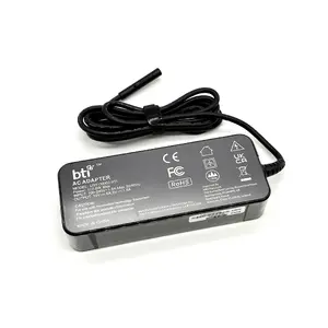 AC Adapter Origin BTI 127W for Microsoft Surface Pro/Pro X/Pro 7+/Go/Laptop Studio with EU power cable, 100–240V, Indoor, Black