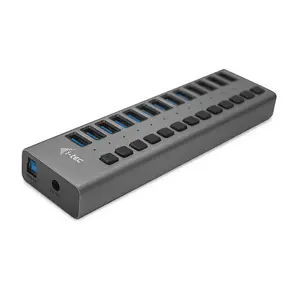 Зарядный хаб ITEC i-tec USB 3.0 Charging HUB 13порт с адаптером 60 Вт, для помещений, серый