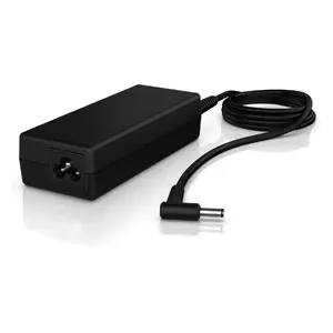 Сетевой адаптер HP 90W Smart Power для ноутбуков, вход 100–240 В, чёрный, размеры 127×50×29 мм