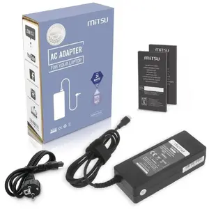 Barošanas adapteris MITSU USB-C 100W 5–20V 3–5A klēpjdatoram (melns)