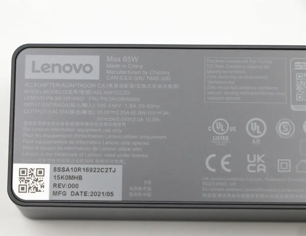 Lenovo 5A10W86255 power adapter/inverter 5A10W86255 Photo 8