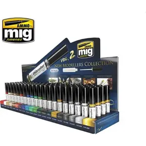 Krāsu komplekts VALLEJO Vallejo Ammo Oilbrushers Display N2 (80) – eļļas krāsas modeļiem un miniatūrām, displejs 80 toņi