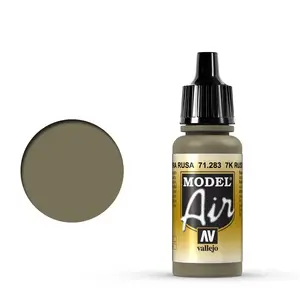 Akrila krāsa VALLEJO 71.283 Brūna 17 ml — šķidra bezšķīdinātāju krāsa modeļiem
