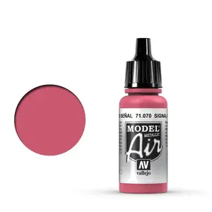 Akrila krāsa VALLEJO 71.070 metāliska sarkana 17 ml