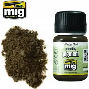 VALLEJO modelēšanas pigments Winter Soil 35 ml pudele