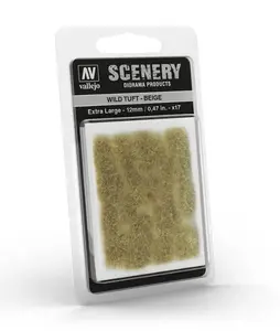 Tuft foliage clump VALLEJO Wild Tuft beige – scenic basing and diorama ground cover