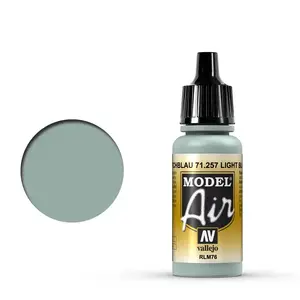 Akrila krāsa VALLEJO 71.257 Light Blue RLM76 17 ml pudele