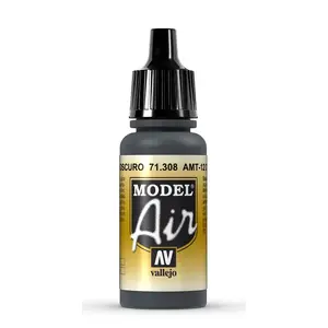 Akrila krāsa pudelē VALLEJO 71.308 Pelēka (AMT-12 Dark Grey) 17 ml