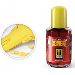 Клей для пластиковых моделей VALLEJO Red Magma Cement 30 мл