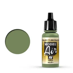Akrila krāsa VALLEJO 71.095 — zaļa, šķidra, bez šķīdinātāja, 17 ml