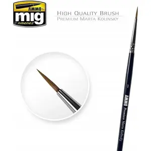 Brush VALLEJO Vallejo Ammo Round Brush Premium Marta Kolinsky size 1