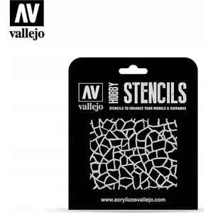 Stencil set VALLEJO Stencils - Giraffe Camo WWII for scale models and dioramas