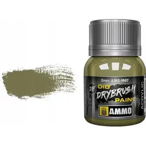 Paint: VALLEJO Vallejo Ammo DIO Drybrush Green for Miniatures and Dioramas