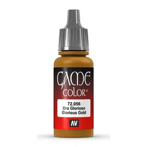 Akrila krāsa VALLEJO 72.056 Glorious Gold, pudelīte 17 ml