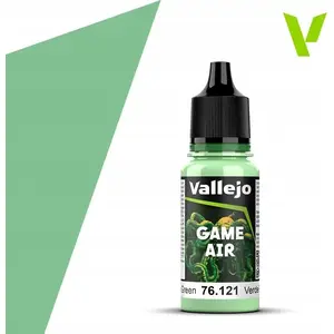 Krāsa VALLEJO Game Air Ghost Green 18 ml – akrila aerosola krāsa miniātūrām