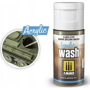 Paint Wash VALLEJO Vallejo Ammo Acrylic Wash Dark Brown Wash (2018695)