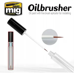 Paint Vallejo Ammo Oilbrusher Dust 10 ml – oil-based weathering pigment for scale models
