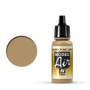 Akrila krāsa VALLEJO 71.027 Light Brown 17 ml pudelīte