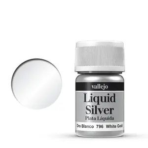 Acrylic craft paint VALLEJO 70.796 Silver, 35 ml (liquid, solvent-free of toluene/xylene)