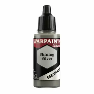 Ūdens bāzes metāliska krāsa Army Painter Warpaints Fanatic Metallic Shining Silver, 1 gab.