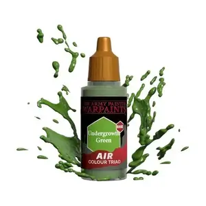 Akrila krāsa Army Painter Air Undergrowth Green 18 ml — šķidra krāsa miniatūrām