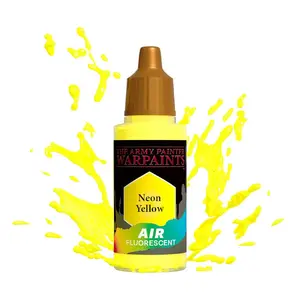 Akrila krāsa Army Painter Neon Yellow 18 ml — ūdens bāzes šķidra krāsa miniātūrām
