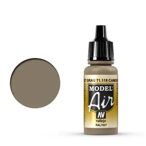 Akriļa krāsa pudelītē VALLEJO 71.118 Brown 17 ml (Camouflage Grey)