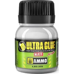 Клей VALLEJO Vallejo Ammo Acrylic Ultra Glue Matt — акриловый жидкий клей для моделей и миниатюр