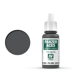 Acrylic paint VALLEJO 70.306 Grey 17 ml — liquid acrylic paint, 1 pc