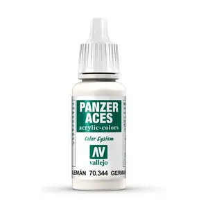 Paint bottle VALLEJO German White Tank Crew 17 ml — white