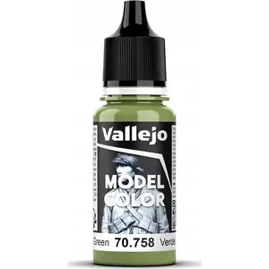 Akrila modeļu krāsa VALLEJO 70.758 Model Color Bright Green 18 ml