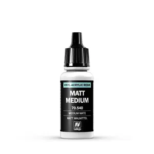 Akrila krāsa pudelē VALLEJO 70.540 — Matt Medium, 17 ml, matēts pārklājums