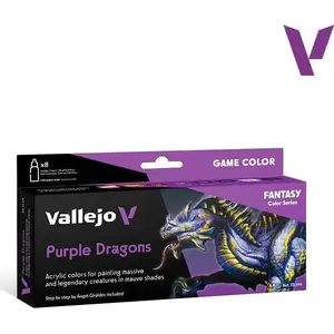Akrila krāsu komplekts VALLEJO Game Color Purple Dragons — 8 x 18 ml