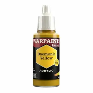 Akrila krāsa Army Painter Warpaints Fanatic Daemonic Yellow – 18 ml, šķidrā krāsa miniātūrām