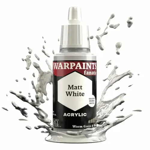 Akrila krāsa Army Painter Warpaints Fanatic Matt White Photo 2