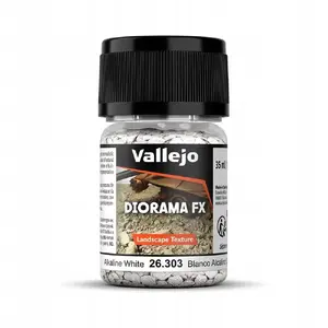 VALLEJO Diorama FX Landscape Textures - Alkaline White (2–5 mm) modeling medium
